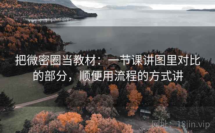 把微密圈当教材:一节课讲图里对比的部分,顺便用流程的方式讲