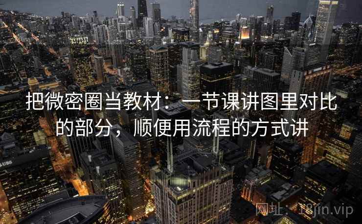 把微密圈当教材:一节课讲图里对比的部分,顺便用流程的方式讲 把微密圈当教材:一节课讲图里对比的部分,顺便用流程的方式讲